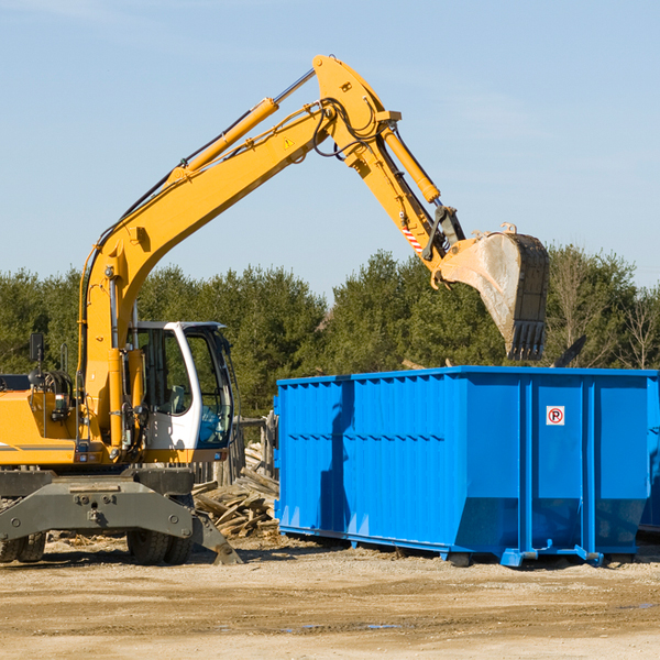 what size residential dumpster rentals are available in Tyler